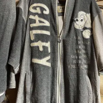GALFY 개 캐릭터 풀 집업 후드티