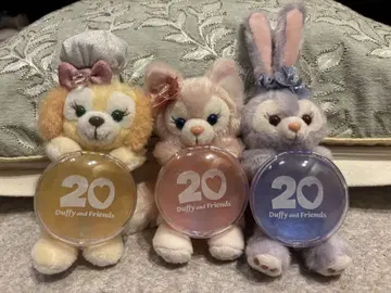 20주년 컬러풀 해피니스 봉제 인형 참 키링 3종 세트