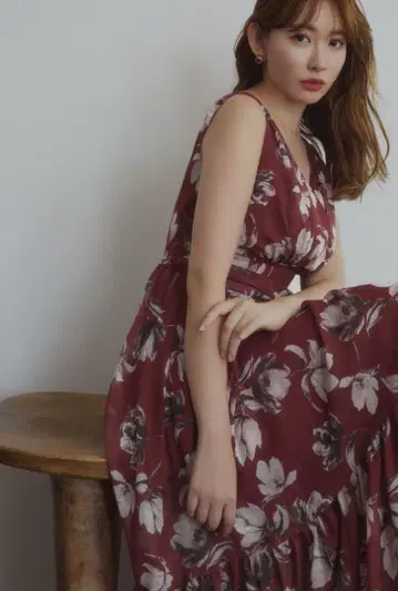 herlipto Anemone Cache-Coeur Long Dress