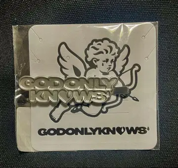 이와타 타카노리 GODONLYNOWS 로고 헤어 클립 실버