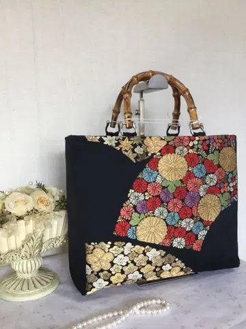 핸드메이드 리메이크 오비 빅 토트백 480