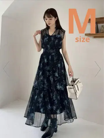 시어 플라워 플리츠 원피스