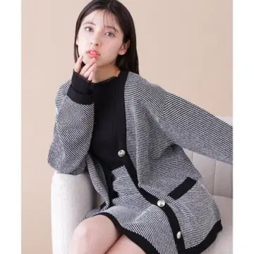 [ 미사용 새상품 ] 질 바이 질 스튜어트 니트 가디건 스커트 셋업