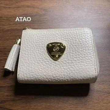ATAO 왈츠 리 3단 폴더형 지갑 아이비스 화이트