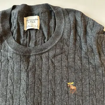 아바클로 Abercrombie & Fitch 스웨터 차콜 그레이 L
