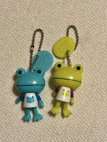 헤이세이 레트로 개구리 키링 세트