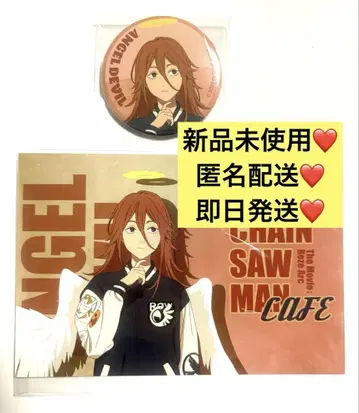 체인소 맨 천사와 악마 극장판 레제편 테마 카페 엽서 캔뱃지