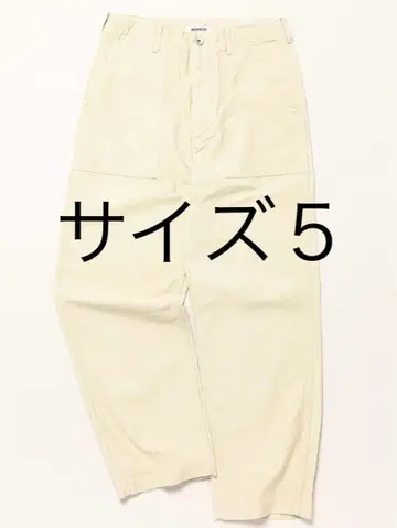 AURALEE BAGGY SATIN BLEACHED BAKER PANTS
