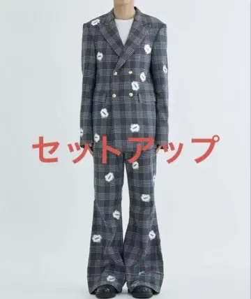 masu GLEN PLAID TAILORED JACKET 셋업