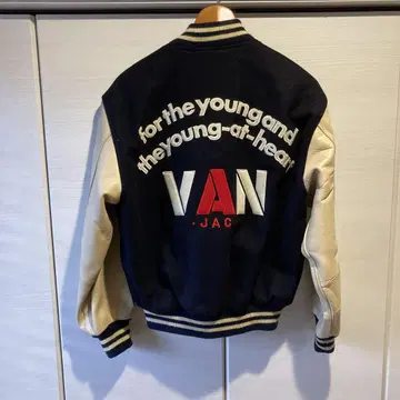 VAN 바시티 자켓 네이비/아이보리 비품 레어