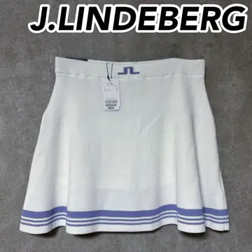 [ 새상품 ] J.LINDEBERG 제이 린드버그 니트 스커트 화이트