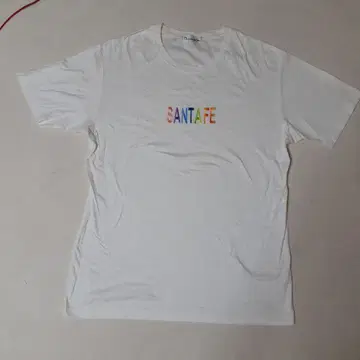 santafe 컬러풀 로고 T셔츠 화이트