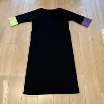 RATA 작가 컬러 블록 롱 원피스 M L 사이즈