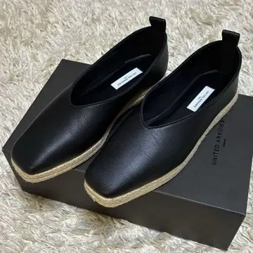 유나이티드 애로우즈 천연 가죽 플랫슈즈