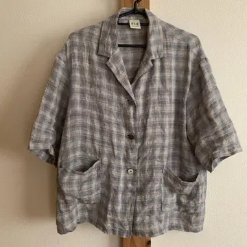 fig London 반팔 상의 F 사이즈 린넨 100%