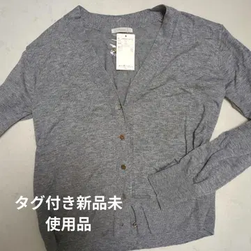택 포함 미사용 새상품 테치치 그레이 가디건