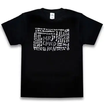 Mr.Children 티셔츠 (L) BLACK