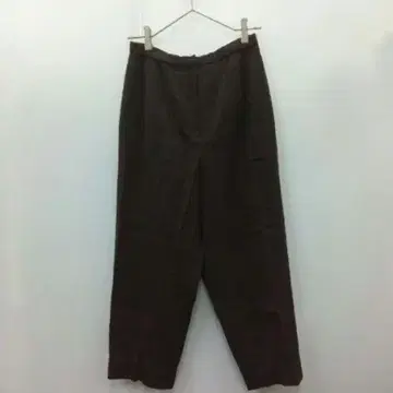3 [레나운 룩] 캐주얼 팬츠 다크 브라운 [XL] 센터 프레스 가을