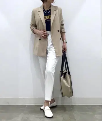 새상품 테일러드 더블 브레스트 자켓