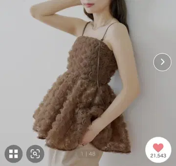 chico 로즈튤페플럼 블라우스
