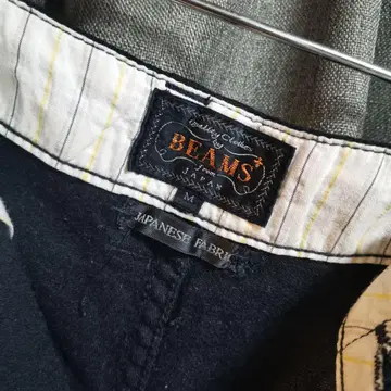 BEAMS 블랙 네이비 캐주얼 팬츠 M