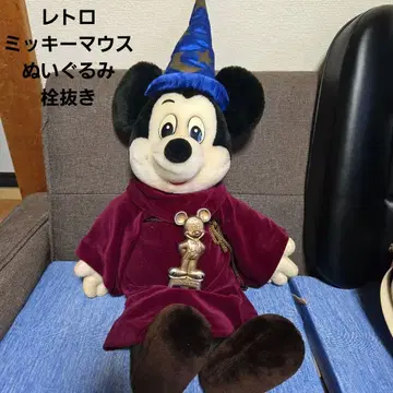 레트로 미키마우스 봉제 인형 병따개