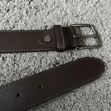 LACOSTE 소가죽 가죽 벨트 ( 브라운 )