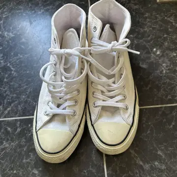 Converse 화이트 27 캔버스 올스타 HI WHT/BLK