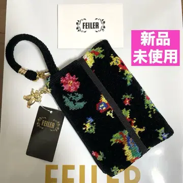 [ 미사용 새상품 ] FEILER 페이러 티슈 파우치 하이디 블랙