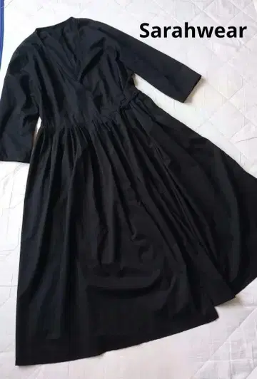 컨디션 최상 Sarahwear 사라웨어 카슈쿨 원피스 롱 기장 면 블랙