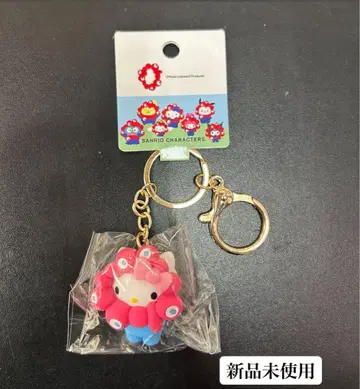 새상품 미야쿠미야쿠 변신 입체 마스코트 컬러 키링 헬로키티