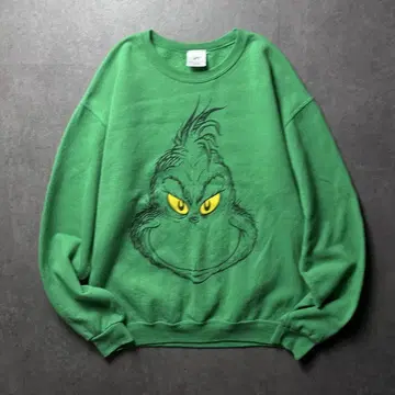 공식 The Grinch 닥터 수스 캐릭터 홀리데이 그린 M