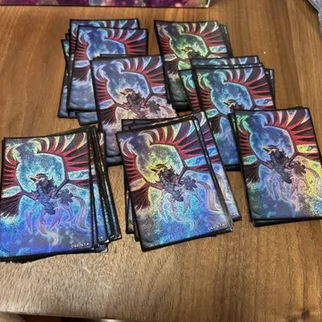 유희왕 카드 프로텍터 슬리브 블랙 페더 드래곤 71매