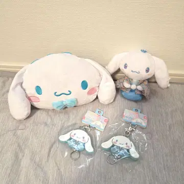 산리오 시나모롤 러버 낚시릴 키링 미니백 봉제 인형 일본풍 패턴
