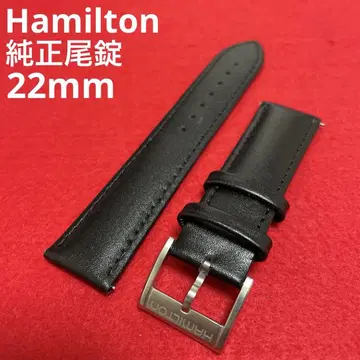 Hamilton 정품 비죠 시계 벨트 밴딩 가죽 22mm 블랙