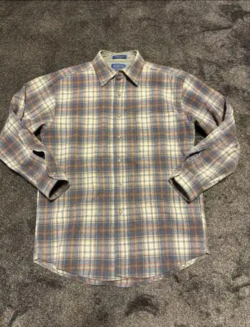 90s PENDLETON 체크 무늬 울 셔츠 M 사이즈