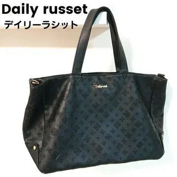 새상품급 Dailyrusset 데일리러셋 블랙 토트백