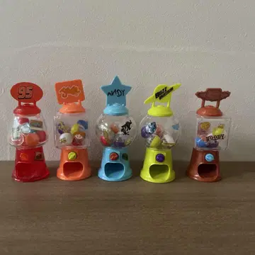 디즈니 미니 캡슐 머신 가챠 토이스토리 카즈 맥퀸 5종