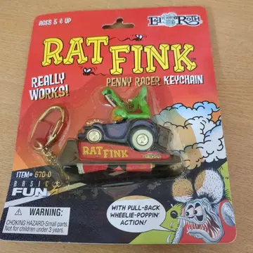 미개봉 라트 핑크 rat fink 키링