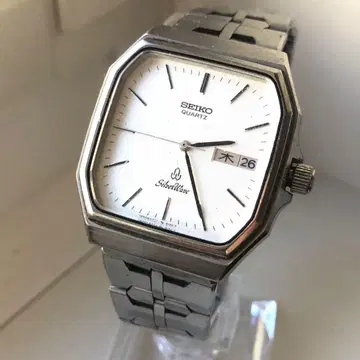 SEIKO 실버 웨이브 쿼츠 작동품 손목시계 실버