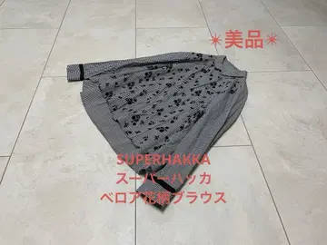 SUPERHAKKA 슈퍼 하카 벨로아 꽃무늬 블라우스