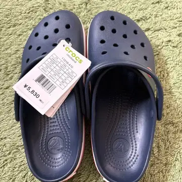 CROCS 10176-410 네이비 사보 샌들