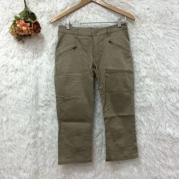 멜로즈 클레르 카고풍 사브리나 팬츠 [M] 7부 기장 린넨 코튼