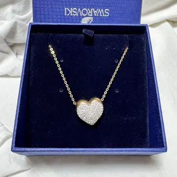 SWAROVSKI 하트 모티브 목걸이 펜던트