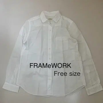 FRAMeWORK 화이트 긴팔 셔츠 프리 사이즈