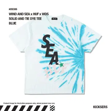 wind and sea HUF L 사이즈 TIE DYE