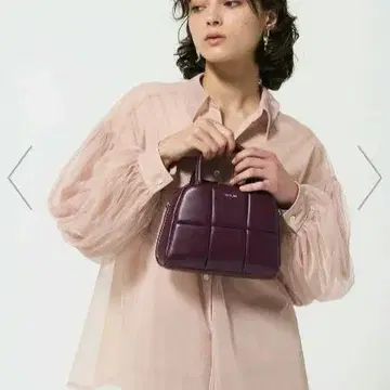 애드카람 퍼프 보스턴 백 숄더백 보르도