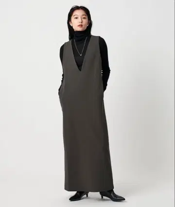 [ MARW UNITED ARROWS ] 저지 V넥 원피스