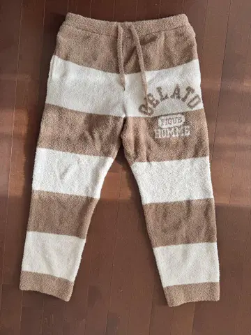 젤라또피케 HOMME 베비모코 칼리지 보더 롱 팬츠 카멜 남성용 M
