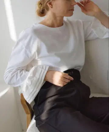 cen. 센 마이 옷장 벨 슬리브 티셔츠 긴팔